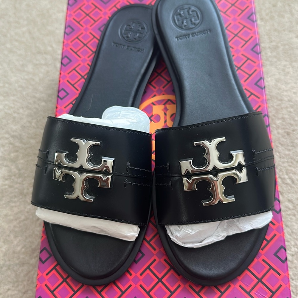 NWT Tory Burch EVERLY Slide/calf leather - Picture 2 of 9